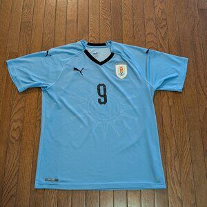2018 Luis Suarez Uruguay National Team Puma Jersey/Kit - Size L
